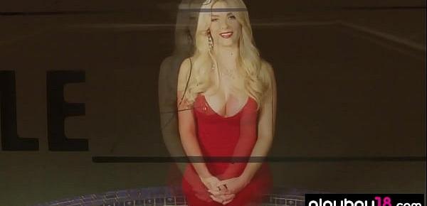  Hot blondie Lena Erickson from next door stripping sensually